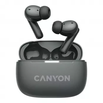 Bezdrôtové slúchadlá do uší Canyon OnGo TWS-10 ANC+ENC True Wireless, sivé (CNS-TWS10BK)