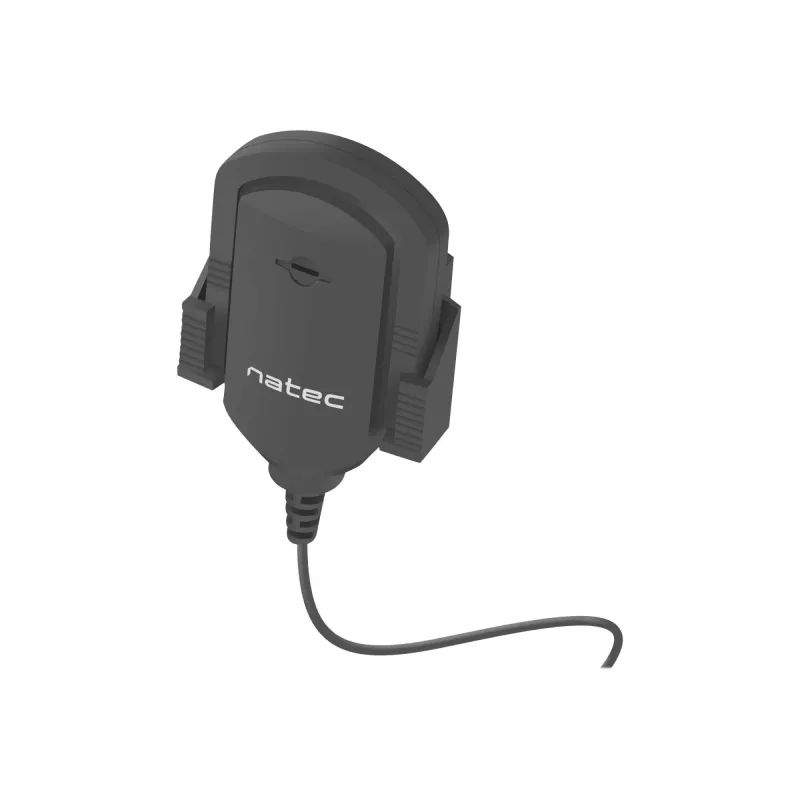 Pripínací mikrofón NATEC NMI-1352, káblový 3,5 mm, citlivosť -58 dB, 50–16000 Hz, 1,8 m kábel, 20 g