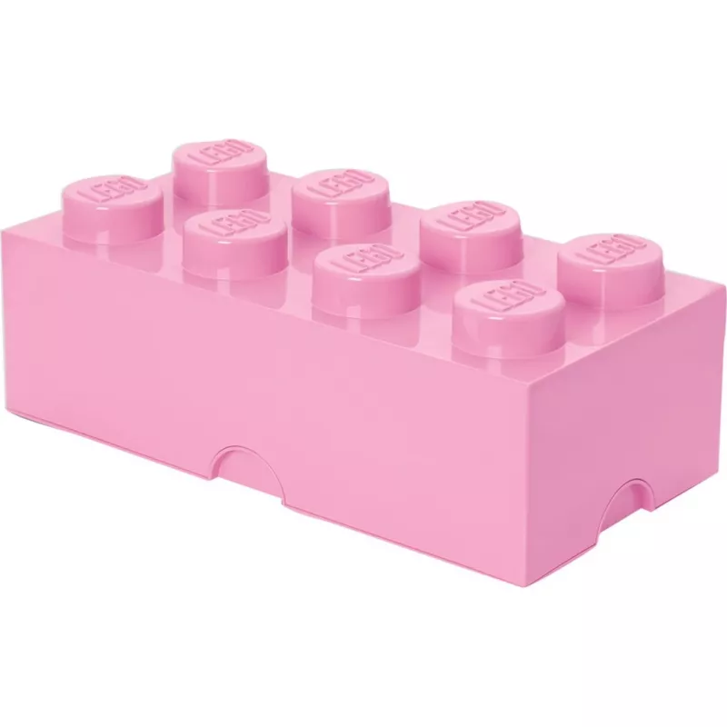 LEGO úložná kocka 8 ružová, úložná krabica ružová