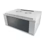 Nástenný rack rozvádzač ALLNET ALL-SMC6409GRAU — kapacita 9U, 50 kg, zámok na kľúč, sivý