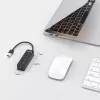 UNITEK uHUB Q4 USB 3.2 Gen 1 (3.1 Gen 1) Type-A 5000 Mbit/s čierny