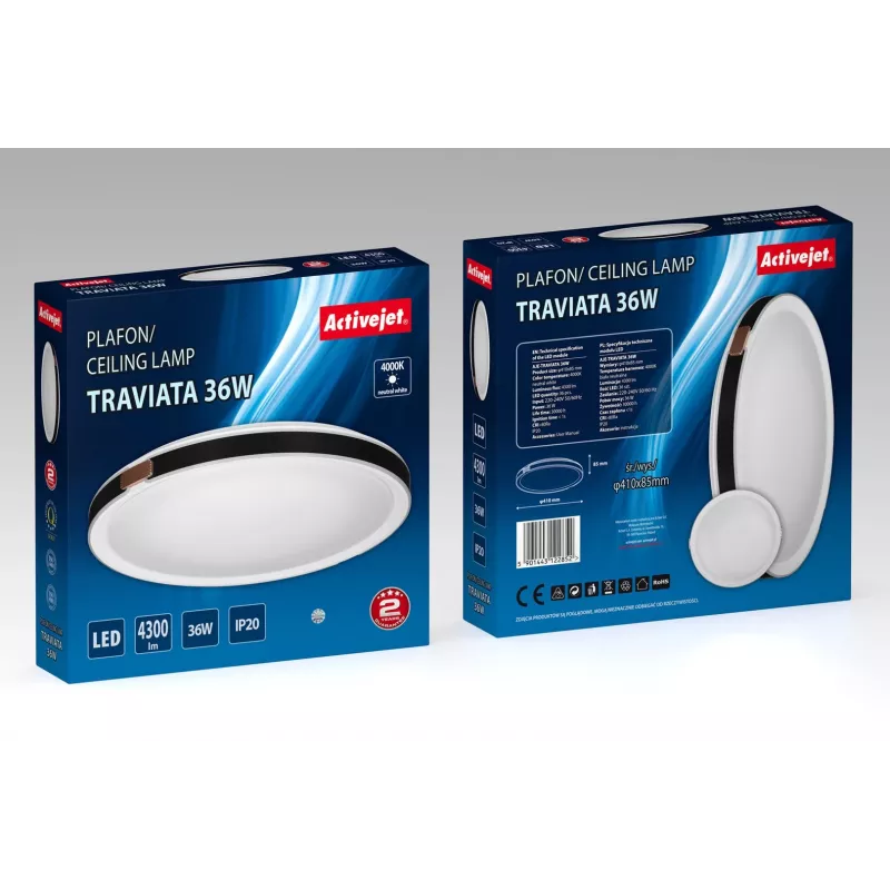 Activejet AJE-TRAVIATA LED stropné svietidlo 36W