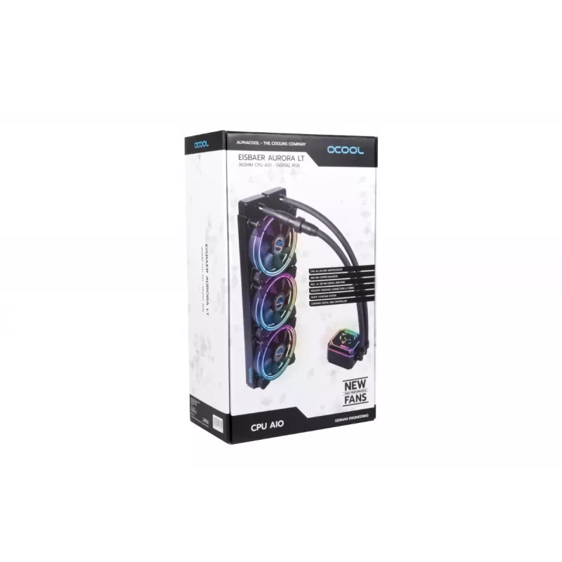 Alphacool Eisbaer LT360 Aurora HPE Digital RGB 360 mm AiO vodné chladenie