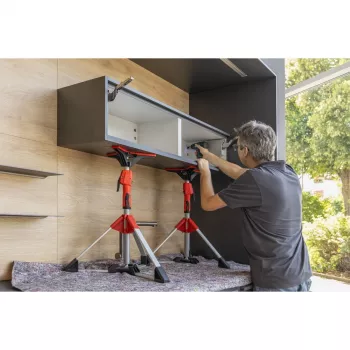 Stropná a montážna podpera Bessey STE90 nastaviteľná 575–910 mm s pákovým čerpadlom