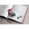 Puzdro na telefón iKins pre iPhone XR – dizajn vodných kvetov, biela