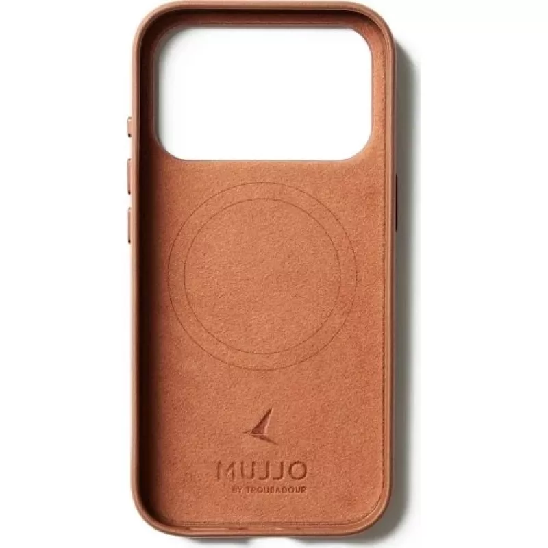 Mujjo Full Leather Case MagSafe puzdro pre iPhone 17 Pro hnedá