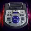 Prenosný Bluetooth karaoke reproduktor MANTA SPK0803B140 140W, batériové napájanie, MIC/USB/microSD, FM, ekvalizér, kolieska
