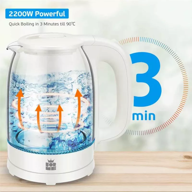 Elektrická kanvica Forme FKG-102 1,7L 2200W biela