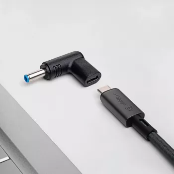 Akyga AK-ND-C09 nabíjací adaptér USB-C na DC 4,5 x 3,0 mm + kolík pre notebooky, 18,5-20 V, 100 W, pre HP