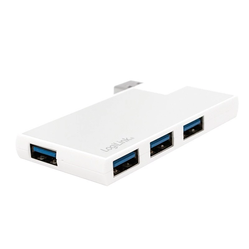 USB 3.0 4-port hub, strieborný