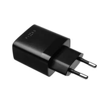 Pevná cestovná nabíjačka Dual-USB FIXC17N-2U-BK, 17 W, prenosný USB napájací adaptér, čierna