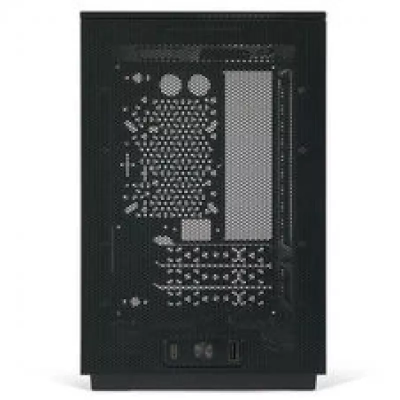 Mini ITX/ATX PC skriňa ssupd Meshroom D (CS-MRD-BK-1) — kompaktná čierna skriňa s Mesh panelmi