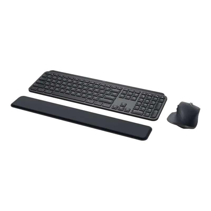 Logitech MX Keys Combo for Business – sada klávesnice a myši – podsvietená – bezdrôtová – Bluetooth LE – QWERTY – GB – grafitová