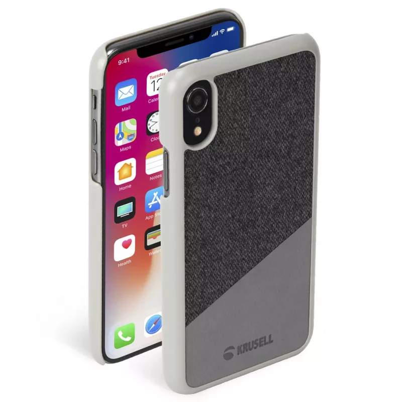 Puzdro Krusell Tanum iPhone XR 15,5 cm (6,1 palca) sivá