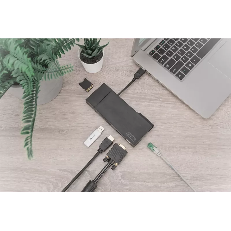 Digitus univerzálna dokovacia stanica, USB 3.0, Travel