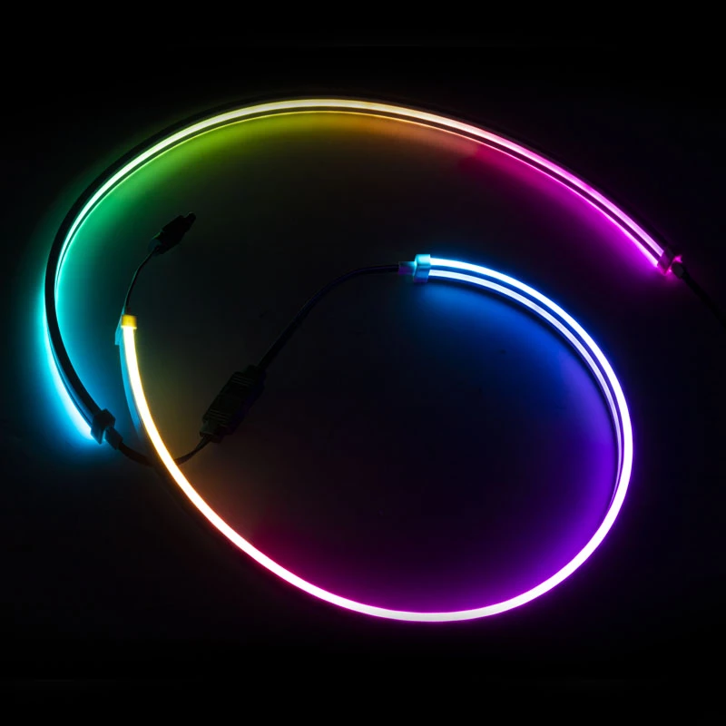 SilverStone LS04, ARGB LED pásik, balenie 2 ks - biely