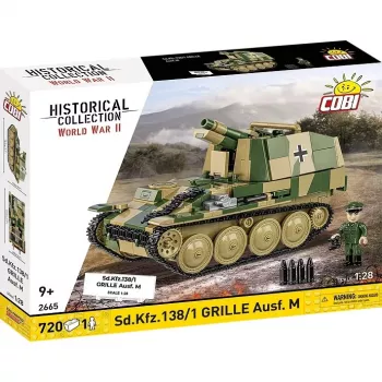 Stavebnica Konštrukčná Cobi SD.KFZ.138/1 Grille, 720 dielov, výstavný model