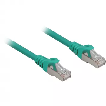 Sieťový kábel Sharkoon Cat.6a SFTP RJ-45 Cat6a 5 m zelený