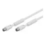 Wentronic 50722 koaxiálny kábel biely