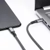 Akyga AK-USB-34 USB-C na USB-C Thunderbolt-3 kábel, 40 Gbit/s, 100 W, 1,5 m, čierna