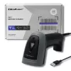 Ručný čítač čiarových kódov QOLTEC 50863 — 1D/2D skener, USB káblový, LED senzor, čierny, 5V, 1,8 m kábel