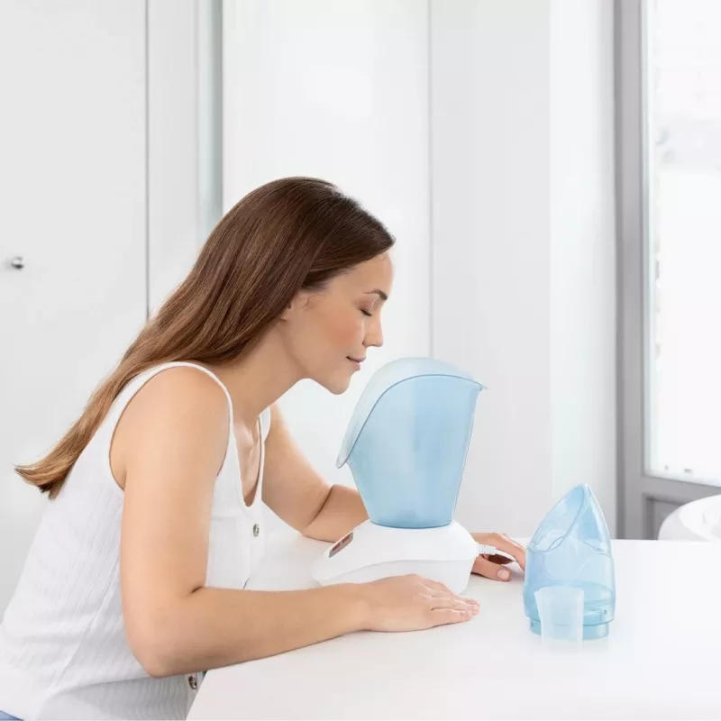 Medisana DS 400 obličejová sauna modrá, biela