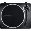 AT-LP70XBTBS, gramofón čierny/strieborný, integrovaný fono predzosilňovač, Bluetooth, plne automatický, remeňový pohon