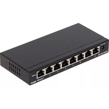 Ruijie Networks RG-ES108GD sieťový switch Unmanaged Gigabit Ethernet (10/100/1000) čierna