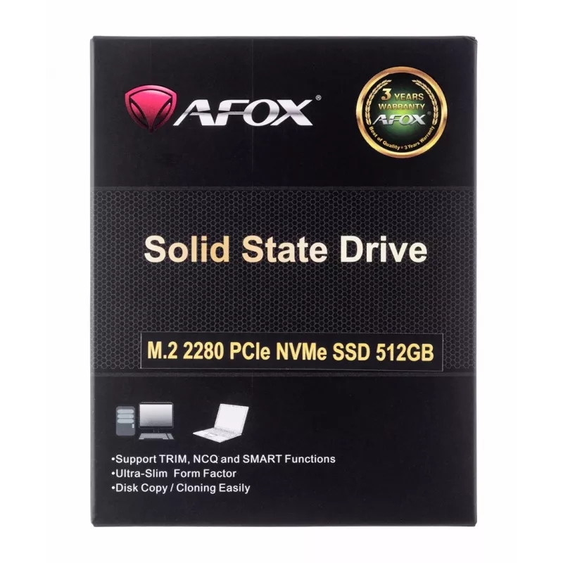AFOX ME300-512GN SSD disk M.2 2280 512 GB PCIe 3.0 NVMe TLC