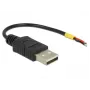 USB kábel DeLOCK 85250 USB 2.0 0,1 m čierny