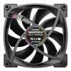 Montech RX120 PWM ventilátor počítačovej skrine 12 cm čierny 3 ks