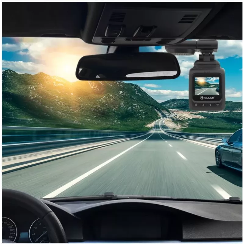 Palubná kamera Tellur Dash Patrol DC2 FullHD 1080P GPS čierna