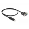 DeLOCK USB 2.0 na sériový RS-232 adaptér 50 cm FTDI čierna