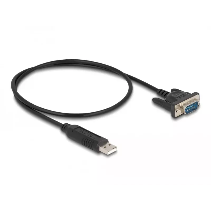DeLOCK USB 2.0 na sériový RS-232 adaptér 50 cm FTDI čierna