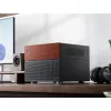 Jonsbo N4 Microtower skriňa čierna robustná oceľ kompaktná PC skriňa
