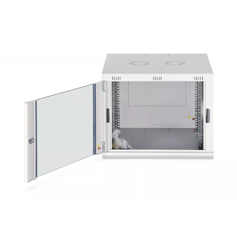 Nástenný 19-palcový rack DIGITUS Dynamic-N DN-37106 — 9U, 600x600 mm, IP20, zámok na kľúč