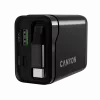 Nabíjačka CANYON OnCharge 65RC s integrovaným USB-C káblom, 65 W, 1x PD, 1x QC, EU zástrčka, čierna