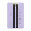 Prenosná powerbanka Tellur TLL158441, 10000 mAh, integrovaný USB-C a Lightning kábel, fialová