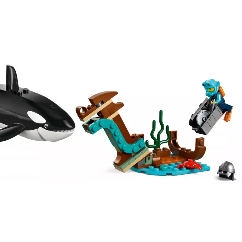 Stavebnica LEGO City Arktická expedičná loď 60368 — 815 dielov, 7+ rokov, obsahuje 4 minifigúrky