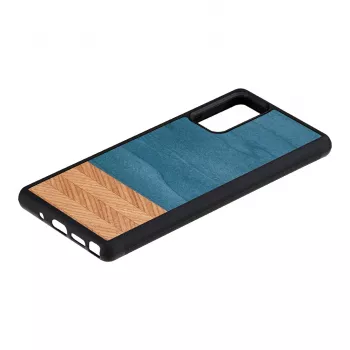 Puzdro na smartfón man and wood Galaxy Note 20 Denim čierna – ochranné puzdro v denimovom štýle