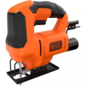 Priamočiara píla Black & Decker BES602 – 400 W, oranžovo-čierna ručná priamočiara píla