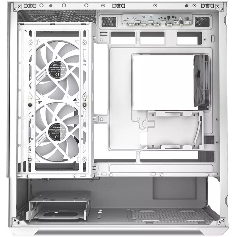 PC skriňa Sharkoon MK6 RGB Midi Tower biela