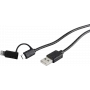 USB kábel ShiverPeaks BS14-14025 USB 2.0 1 m