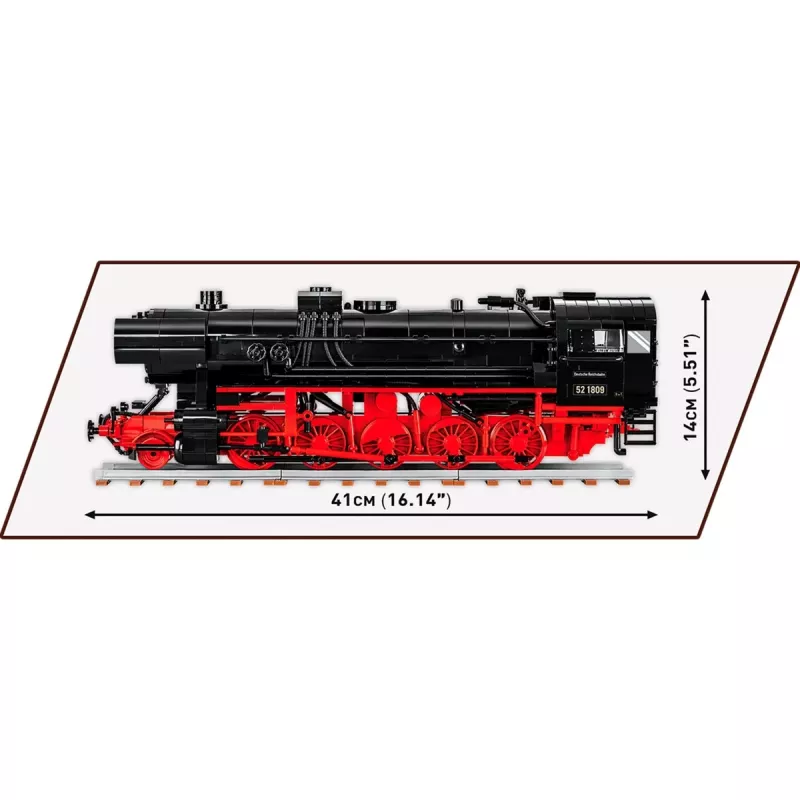 DR BR 52/TY2 parná lokomotíva, stavebná hračka mierka 1:35