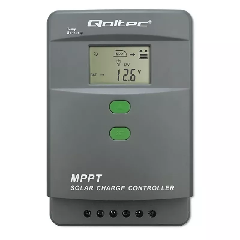 Solárny regulátor nabíjania QOLTEC MPPT 50A 12V/24V s LCD, model 53664