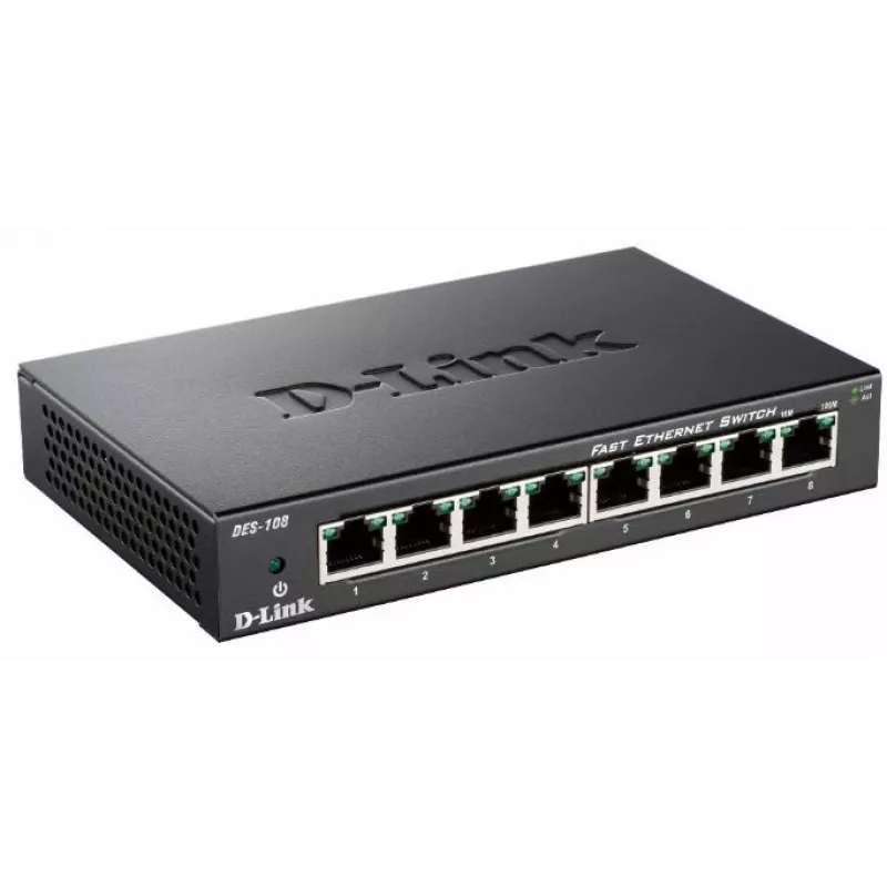 D-Link DES-108 čierny
