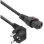 ACT napájací kábel CEE 7/7 konektor samec (zahnutý) - C13 IEC Lock čierny 2 m, EL182S