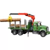 Drevený transportér BRUDER MACK Granite s 3 kmeňmi