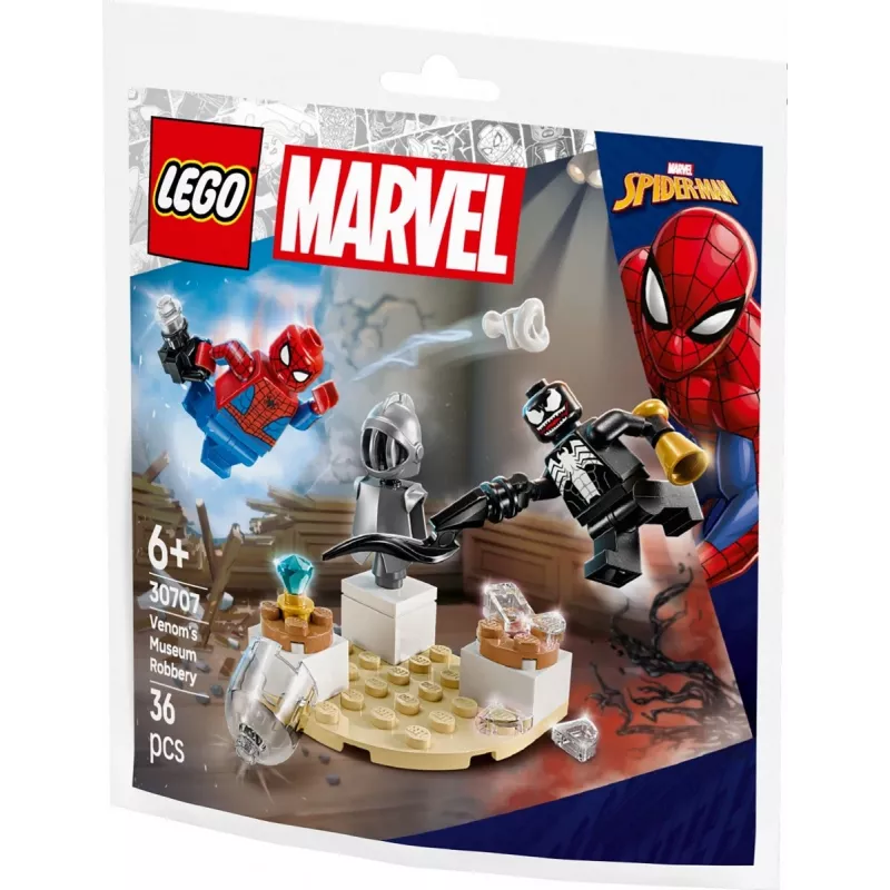 Stavebnica LEGO Venoms Museumsraub Polybag sada 30707 – Marvel Super Heroes, malá zberateľská stavebnica