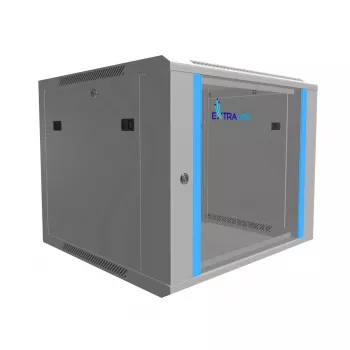 Extralink nástenná skriňa 9U 600x600 sivá